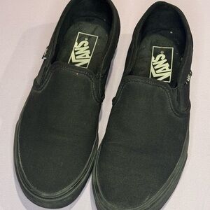 Vans Black Slip-On Shoes